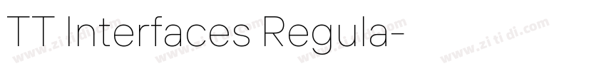 TT Interfaces Regula字体转换
